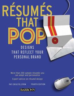 Resumes That Pop! Designs That Reflect Your Personal Brand 4th 9780764143502 Front Cover