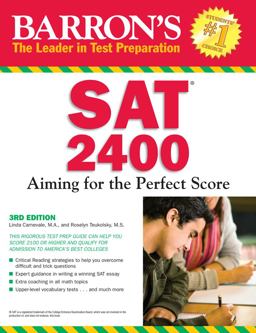 Barron's SAT 2400 Aiming for the Perfect Score 3rd 9780764144356 Front Cover