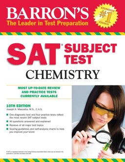 SAT Subject Test Chemistry 10th 9780764144806 Front Cover
