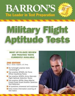 Barron's Military Flight Aptitude Tests 2nd 9780764145735 Front Cover