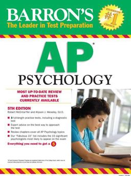 Barron's AP Psychology, 5th Edition 5th 9780764147012 Front Cover