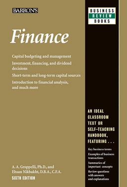 Finance 6th 9780764147593 Front Cover