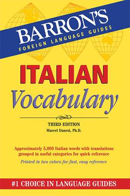 Italian Vocabulary 3rd 9780764147692 Front Cover