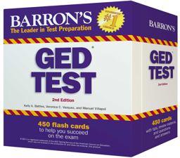 GED Test Flash Cards 450 Flash Cards to Help You Achieve a Higher Score 2nd 9780764167690 Front Cover