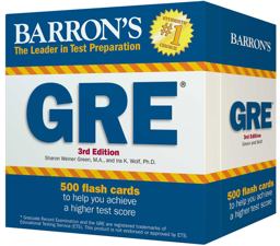 Barron's GRE Flash Cards 500 Flash Cards to Help You Achieve a Higher Score 3rd 9780764167706 Front Cover