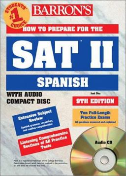 Barron's How to Prepare for the SAT II Spanish 9th 9780764174605 Front Cover