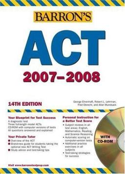 Barron's ACT Assessment 14th 9780764179020 Front Cover