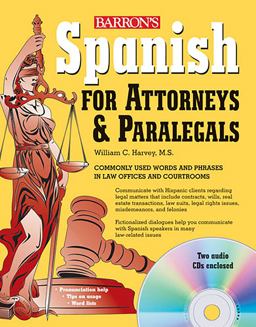 Spanish for Attorneys and Paralegals with Online Audio  9780764196119 Front Cover