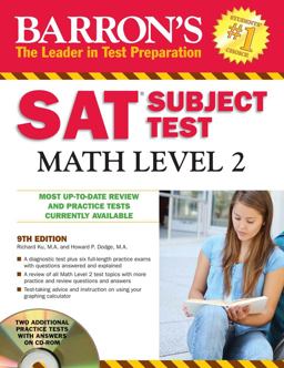 Barron's SAT Subject Test Math Level 2 with CD-ROM 9th 2010 Revised  9780764196843 Front Cover