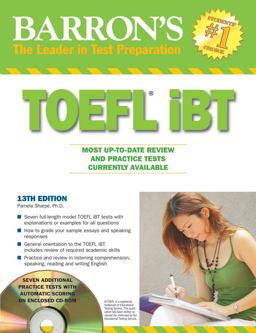 Barron's TOEFL iBT 13th 9780764196980 Front Cover