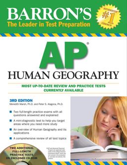 Barron's AP Human Geography with CD-ROM 3rd 9780764197031 Front Cover