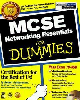 MCSE Networking Essentials for Dummies  9780764503993 Front Cover
