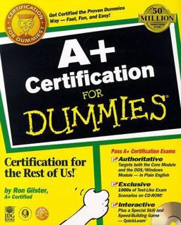 A+ Certification for Dummies  9780764504792 Front Cover