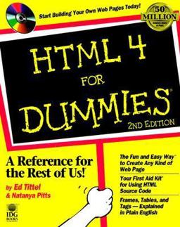HTML 4 for Dummies 2nd 9780764505720 Front Cover
