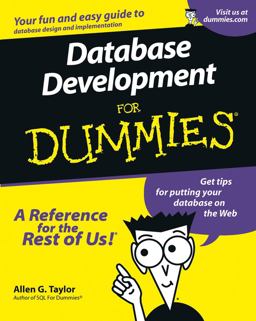 Database Development for Dummies  9780764507526 Front Cover