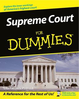 Supreme Court for Dummies  9780764508868 Front Cover