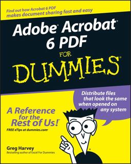 Adobe Acrobat 6 PDF for Dummies  9780764537608 Front Cover