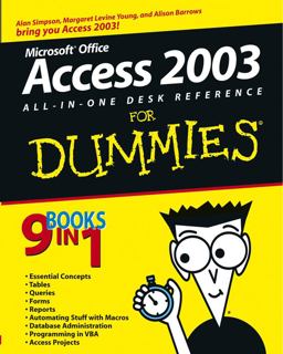 Access 2003 All-in-One Desk Reference for Dummiesï¿½  9780764539886 Front Cover