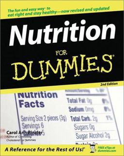Nutrition for Dummiesï¿½ 3rd 9780764540820 Front Cover