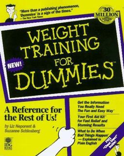 Weight Training for Dummies  9780764550362 Front Cover
