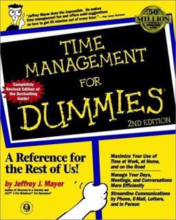 Time Management for Dummies 2nd 9780764551451 Front Cover