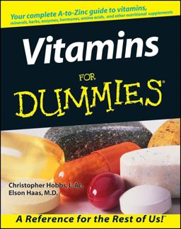 Vitamins for Dummies  9780764551796 Front Cover