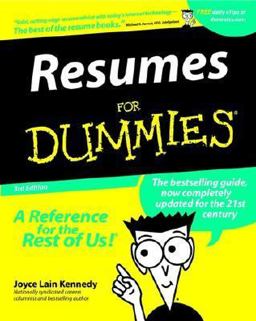 Resumes for Dummies 3rd 9780764552267 Front Cover