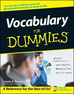 Vocabulary for Dummies  9780764553936 Front Cover