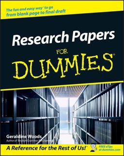 Research Papers for Dummies  9780764554261 Front Cover