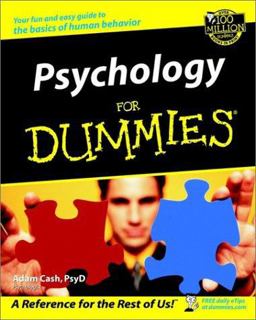 Psychology for Dummiesï¿½  9780764554346 Front Cover
