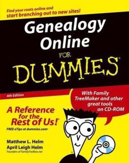Genealogy Online for Dummies 4th 9780764559648 Front Cover