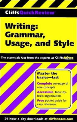 Writing Grammar, Usage, and Style  9780764563935 Front Cover