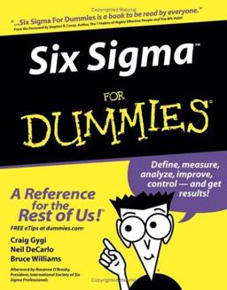 Six Sigma for Dummies  9780764567988 Front Cover