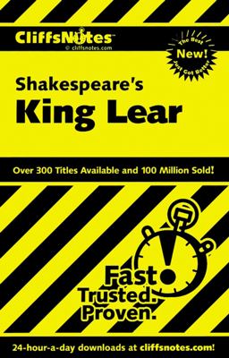 CliffsNotes on Shakespeare's King Lear  9780764585821 Front Cover