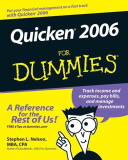 Quicken 2006 for Dummies
