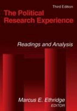 Political Research Experience Readings and Analysis 3rd 9780765607577 Front Cover