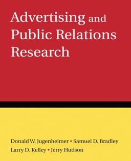 Advertising and Public Relations Research  9780765624185 Front Cover
