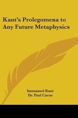 Kant's Prolegomena to Any Future Metaphysics
