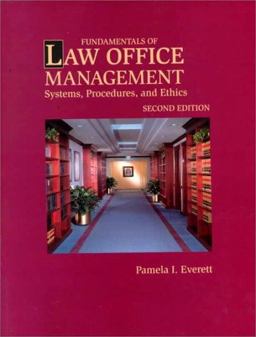Fundamentals of Law Office Management 2nd 1999 9780766808812 Front Cover