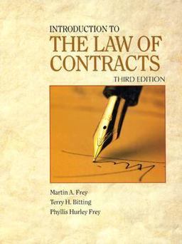 Introduction to the Law of Contracts 3rd 9780766810235 Front Cover