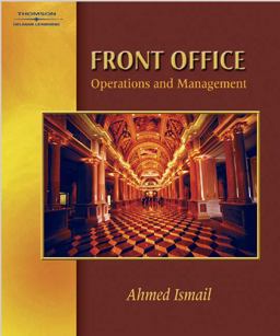 Front Office Operations and Management  9780766823433 Front Cover