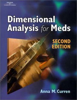 Dimensional Analysis for Meds 2nd 9780766859388 Front Cover