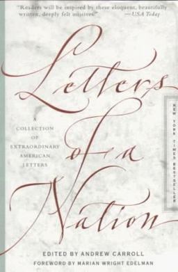 Letters of a Nation  9780767903318 Front Cover