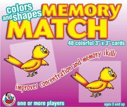 Colors and Shapes Memory Match