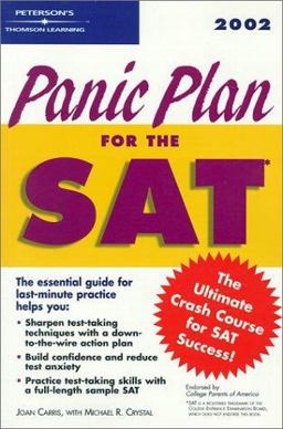 Panic Plan for the SAT 2002