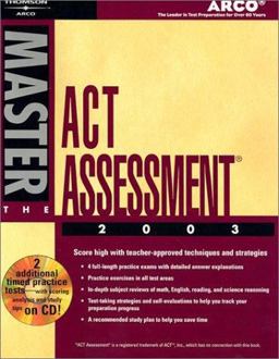 Master the ACT Assessment 2003 1st 9780768908824 Front Cover