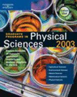 Graduate Programs in Physical Sciences 2003