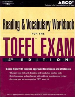 Reading and Vocabulary Workbook for the TOEFL Exam 4th 9780768909760 Front Cover
