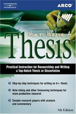 How to Write a Thesis