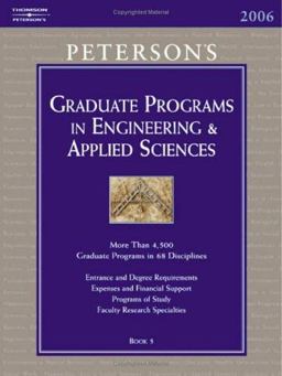 Peterson's Graduate Programs in Engineering and Applied Sciences
